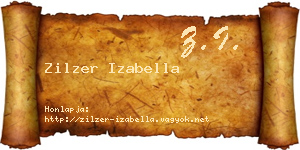 Zilzer Izabella névjegykártya